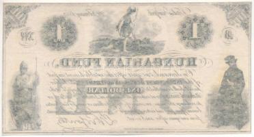 1852. 1$ "B" "Kossuth bankó" sorszám nélkül T:UNC
Hungary 1852. 1 Dollar "...