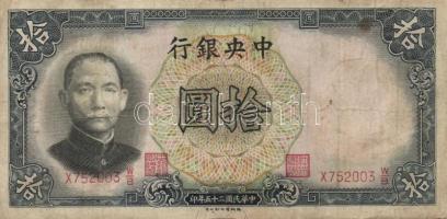 Kína 1910-40-es évek 5db klf bankjegy T:vegyes