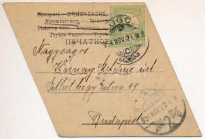 1904 Gyerekek. Rombusz alakú mini üdvözlőlap / Children. Rhombus-shaped mini greeting postcard (EK) ...