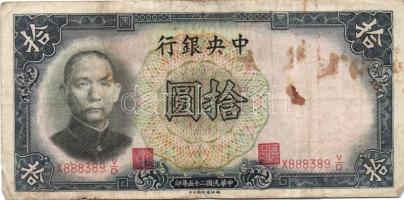 Kína 1910-40-es évek 5db klf bankjegy T:vegyes