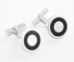 Ezüst(Ag) Baldessarini mandzsettagomb-pár, jelzett, d: 1,8 cm, bruttó: 18,7 g