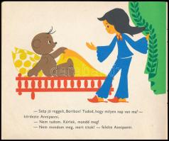 Marék Veronika: Boribon születésnapja. Írta és rajzolta: - - . Bp., [1988], szerzői kiadás (Offset é...