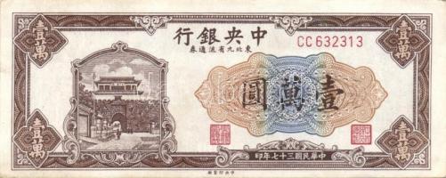 Kína 1910-40-es évek 5db klf bankjegy T:vegyes