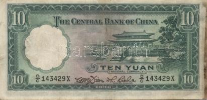 Kína 1910-40-es évek 5db klf bankjegy T:vegyes