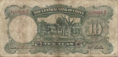 Kína 1910-40-es évek 5db klf bankjegy T:vegyes