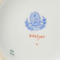 Herendi zöld Apponyi mintás váza. Kézzel festett, jelzett, hibátlan 15 cm