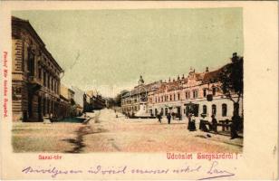1903 Szekszárd, Garai tér, Pirnitzer József és Fiai üzlete. Fischof Mór kiadása