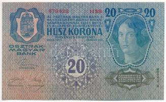 1913. 20K II. kiadás, piros "DEUTSCHÖSTERREICH" felülbélyegzéssel T:AU
Adamo K18B