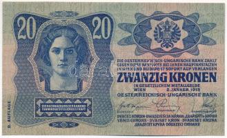 1913. 20K II. kiadás, felülbélyegzés nélkül T:UNC,AU
Adamo K17