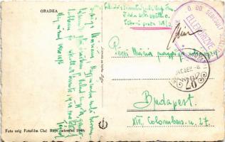 1940 Nagyvárad, Oradea; Banca Nationala / Nemzeti Bank / National Bank + "M. KIR. Ö. DD. SEBESÜ...