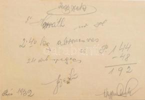 cca. 1920 Kékkúti Anna-forrás víz reklámlap / címke 19x11 cm