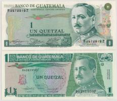 Guatemala 1982. 1Q + 1992. 1Q T:UNC,AU Guatemala 1982. 1 Quetzal + 1992. 1 Quetzal C:UNC,AU