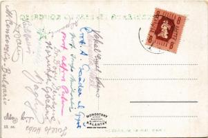 Pécs, Széchenyi tér, és városháza + "XVII. Hungarlanda Esperanto Kongreso Pécs 25-26. majo 1947...