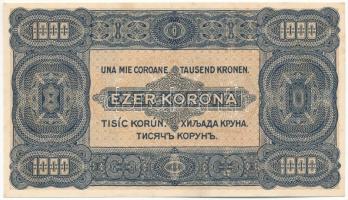 1923. 1000K "8 FILLÉR - NYOLC FILLÉR" felülbélyegzéssel, nyomdahely jelölés nélkül T:AU
A...