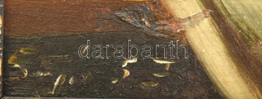 Sajó jelzéssel: Asztali csendélet. Olaj, karton, fakeretben, 22×34 cm