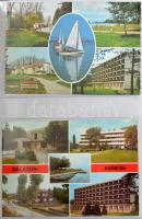 Kb. 150 db RÉGI és MODERN képeslap jobbakkal + 1 régi kemény hátú fotó albumban / Cca. 150 pre-1945 ...