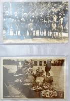 Kb. 150 db RÉGI és MODERN képeslap jobbakkal + 1 régi kemény hátú fotó albumban / Cca. 150 pre-1945 ...