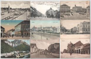 47 db RÉGI történelmi magyar város képeslap vegyes minőségben / 47 pre-1945 historical Hungarian town-view postcards in mixed quality