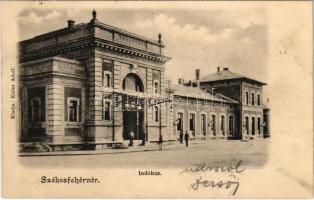1903 Székesfehérvár, Indóház, vasútállomás. Kiadja Eisler Adolf
