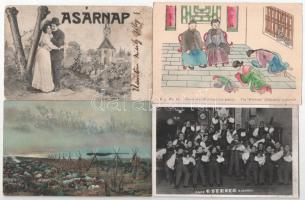 26 db RÉGI motívum képeslap vegyes minőségben / 26 pre-1945 motive postcards in mixed quality