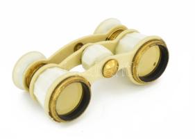 Színházi távcső, jelzéssel, kopással, h: 10 cm