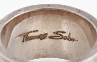 Ezüst (Ag) Thomas Sabo gyűrű, jelzett, méret 56, bruttó: 21,9 g