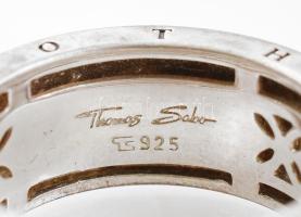 Ezüst (Ag) Thomas Sabo gyűrű, jelzett, méret 54, nettó: 7,5 g