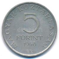 1948. 5Ft Ag "Petőfi" T:XF kis patina Adamo EM1