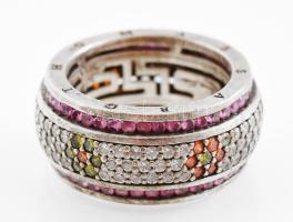 Ezüst (Ag) Thomas Sabo gyűrű, jelzett, méret 56, bruttó: 13,4 g