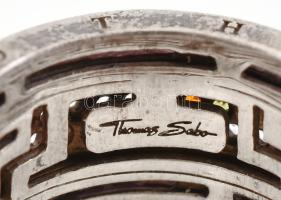 Ezüst (Ag) Thomas Sabo gyűrű, jelzett, méret 56, bruttó: 13,4 g