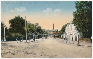 1914 Királyhida, Bruckújfalu Tábor, Brucker Lager, Bruckneudorf; Ferenc József tér, új híd az osztrák-magyar határnál / square, bridge on the Austro-Hungarian border / Franz Josefsplatz