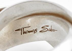 Ezüst (Ag) Thomas Sabo gyűrű, jelzett, méret 55, bruttó: 23,1 g