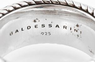 Ezüst (Ag) Baldessarini gyűrű, jelzett, méret 61, nettó: 24,2 g