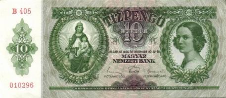 1936. 10P (2x) egymás utáni sorszámokkal T:I