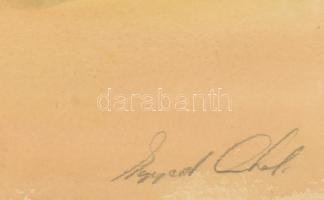 Olvashatatlan (Egyed?) jelzéssel: Szentendre, 1957. szept. 6. Akvarell, papír. Lapszéli kisebb javít...