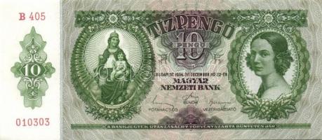 1936. 10P (5x) egymás utáni sorszámokkal T:I