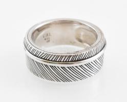 Ezüst (Ag) Cai gyűrű, jelzett, méret: 60, nettó: 14 g