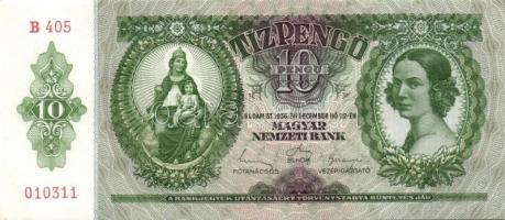 1936. 10P (6x) egymás utáni sorszámokkal T:I