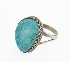 Ezüst (Ag) gyűrű, jelzés nélkül, méret: 55, bruttó: 4,9 g