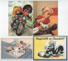 20 db MODERN humoros képeslap / 20 modern funny motive postcards