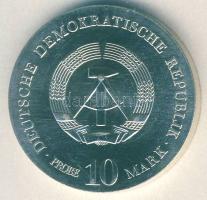 NDK DN (1977) 10M Ag "Guericke" jelzett próbaveret, évszám és peremfelirat nélkül T:BU Csak 6000db! RR!!