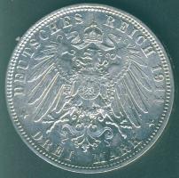 Német Birodalom/Császárság/Bajorország 1911. 3M Ag "90. születésnap" T:2+