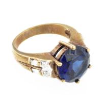 Ezüst (Ag) gyűrű, jelzett, méret: 56, bruttó: 7,4 g