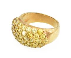 Ezüst (Ag) gyűrű, jelzett, méret: 57, nettó: 9,7 g