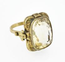 Ezüst (Ag) gyűrű, jelzett, méret: 53, nettó: 5,6 g