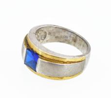 Ezüst (Ag) gyűrű, jelzett, méret: 56, bruttó: 7,9 g
