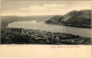 1900 Nagymaros és Visegrád látképe. Kiadja Zoller József
