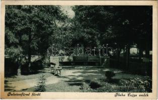 1928 Balatonfüred, Blaha Lujza emlékmű (EB)
