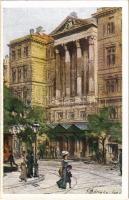 Budapest VIII. A Nemzeti Színháznak 1912-ben lebontott épülete, villamos. Műemlékek Országos Bizottsága III. sorozat s: Háry Gy.