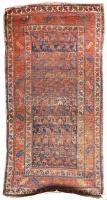 cca 1900 Kaukázusi kurd kézi csomózású szőnyeg, cca 210x107 cm, korának megfelelő állapotban, személyes megtekintés ajánlott!